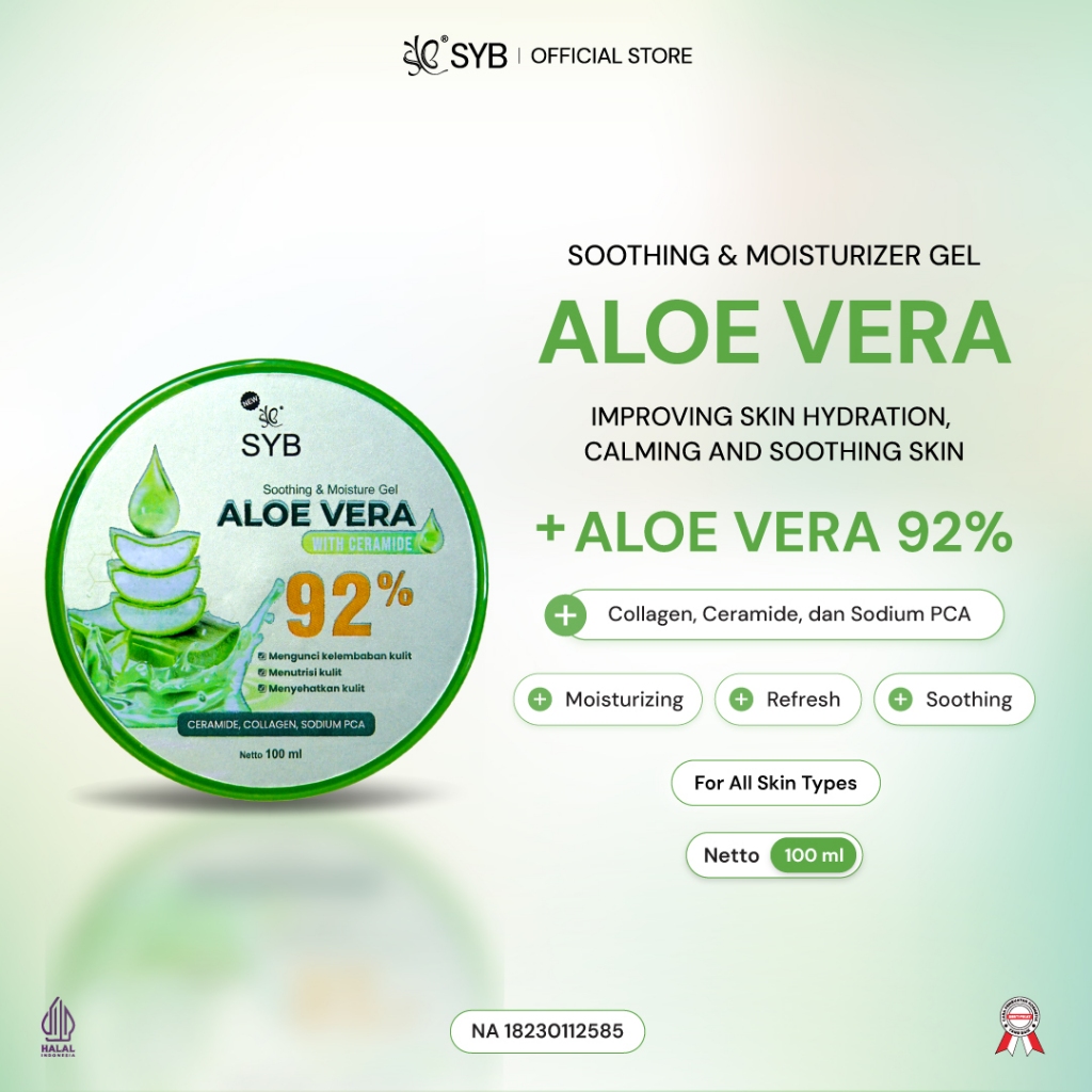 Alwinda Pratama Jaya SYB Soothing & Moisture Gel Aloe Vera 92%