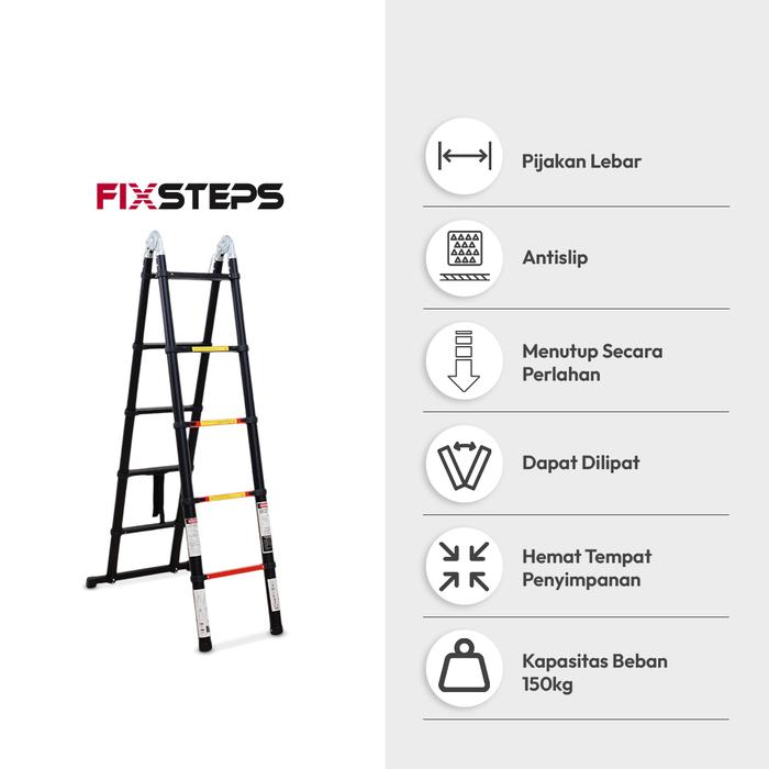 Fixsteps Tangga Teleskopik Soft Close 3.8M 5