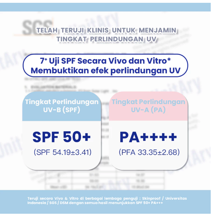 Unitary France Unitary Sun Block Moisturizer Facial SPF50+ PA++++