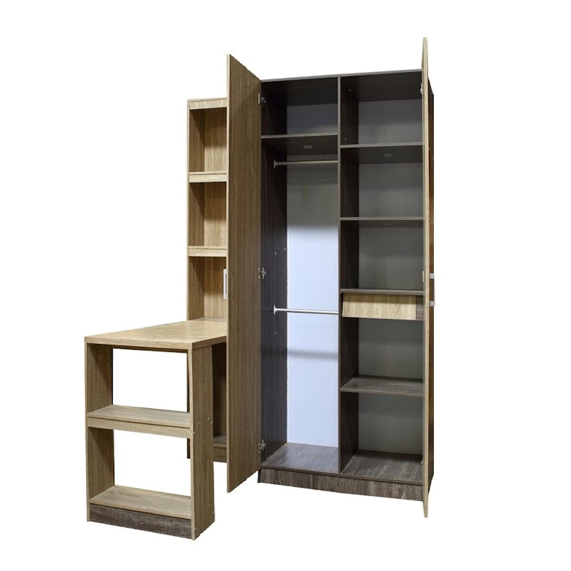Kirana Sandiego Lemari Pakaian Kayu 2 Pintu 3