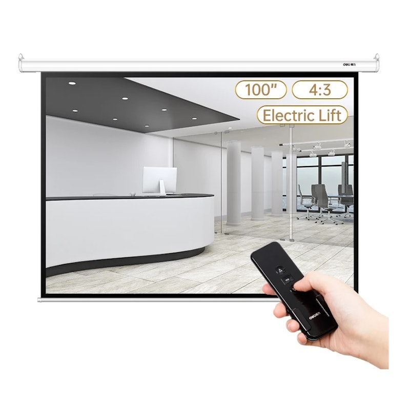Deli Automatic Screen Projector 100 inch 4