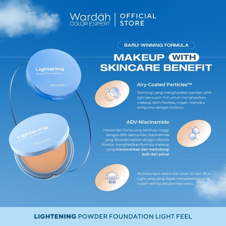 Paragon Technology and Innovation  Wardah Lightening Powder Foundation Light Feel 42N Neutral Sand