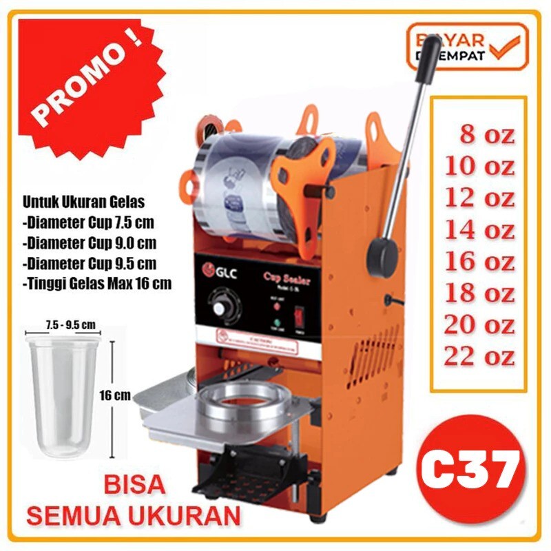  GLC Mesin Cup Sealer C37