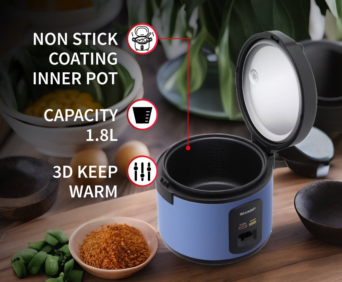 1,8 Liters Rice Cooker 3