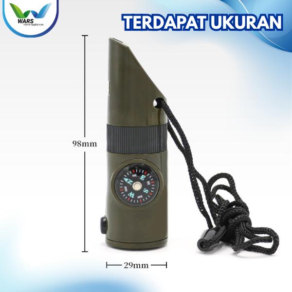 WARS Sos 7 in 1 Survival Kit Outdoor Peluit Kompas