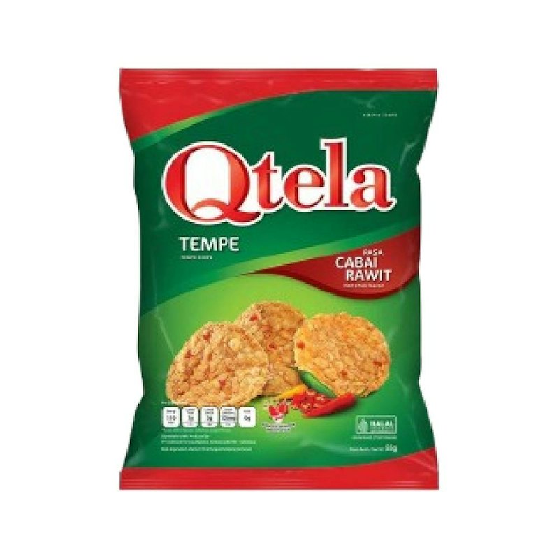 Qtela Tempe Chips Rasa Cabai Rawit 1