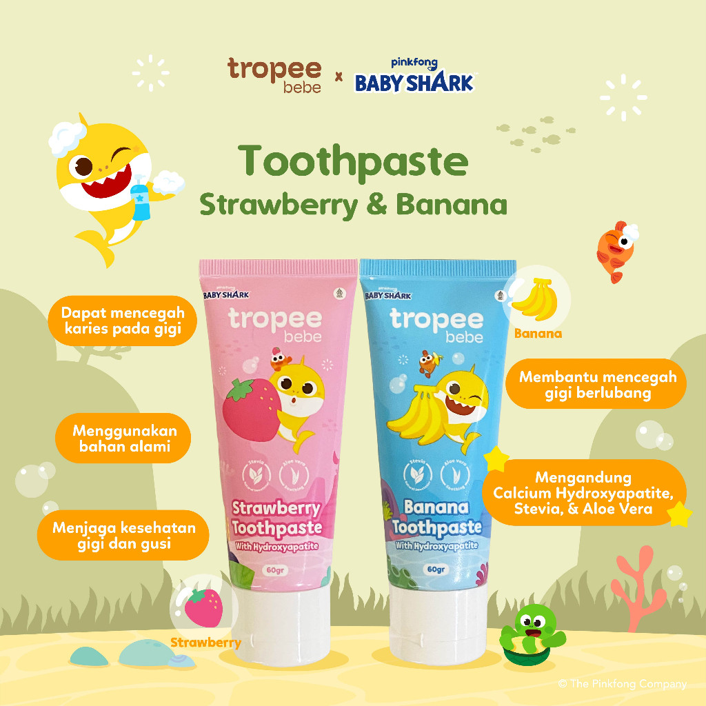 Tropee Bebe X Pinkfong Toothpaste 3