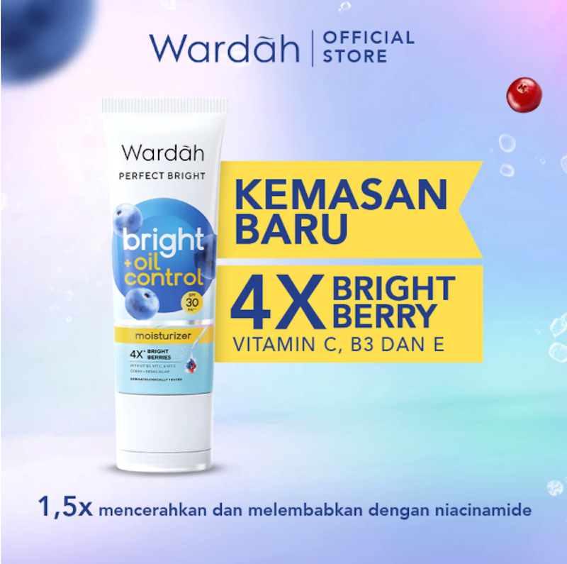 Wardah Perfect Bright Moisturizer Bright + Oil Control SPF 30 PA+++