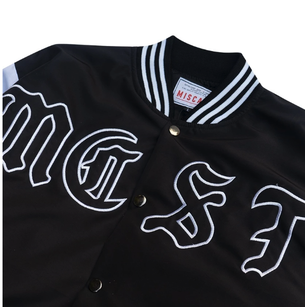  Miscast Varsity Jacket Vintage Chavez Black