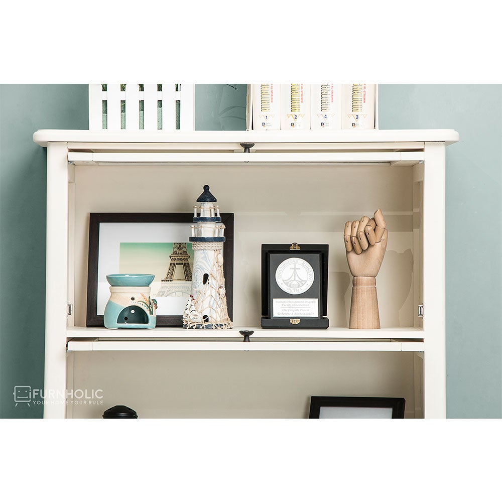 iFURNHOLIC Jeniffer 4 Glassdoor Bookcase 3