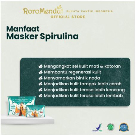Roro Mendut  Masker Spirulina