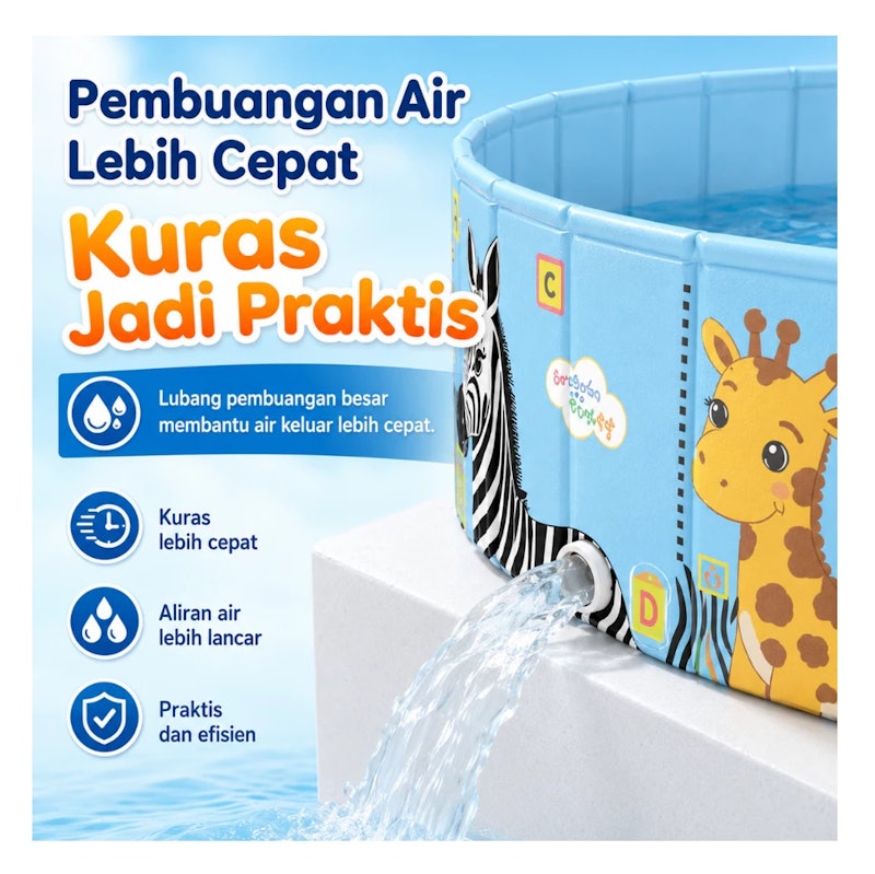 PlayPark Kolam Renang Lipat 2-in-1 160 cm 3