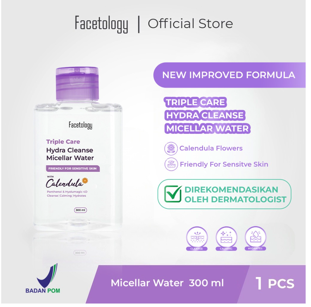 Facetology Innovation Technology Facetology Triple Care Hydra Cleanse Micellar Water