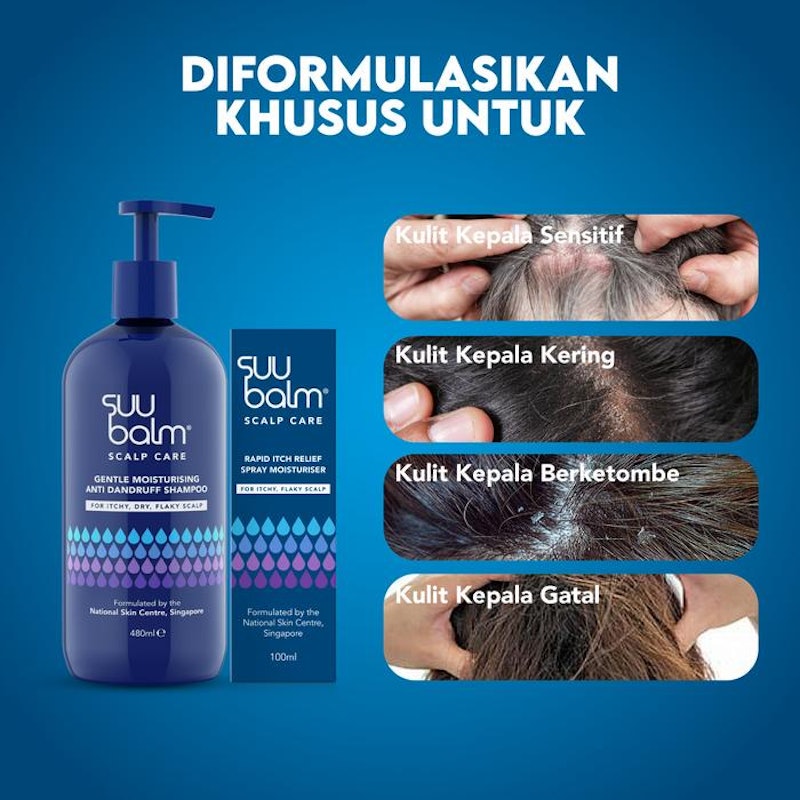 Suu Balm Gentle Moisturising Anti Dandruff Shampoo 4