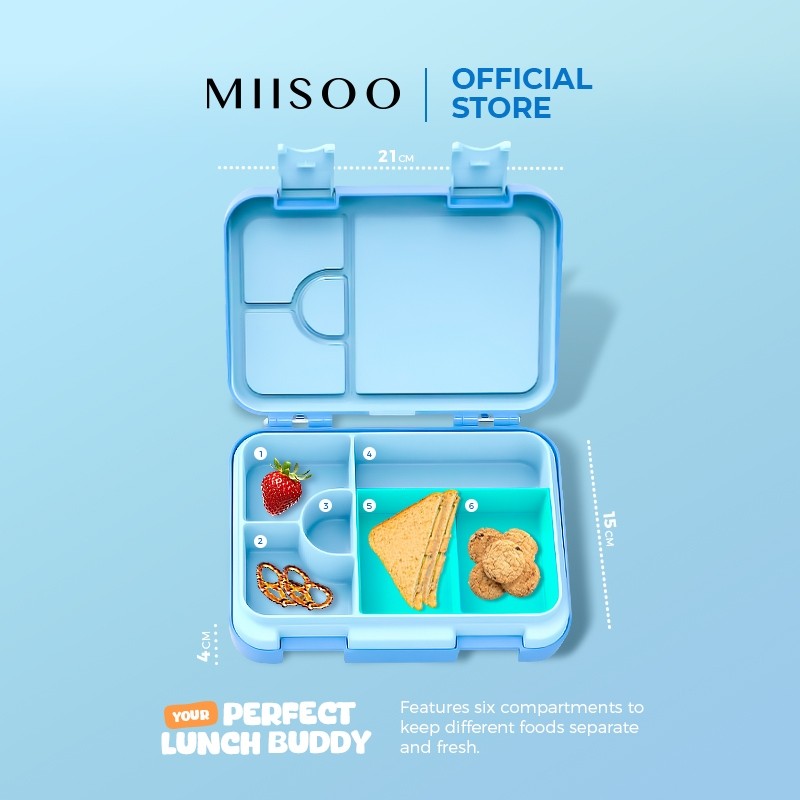  Miiso Kids Lunch Box 6 Sekat 