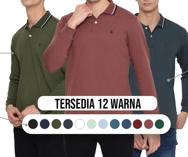 Matsuda Apparel Matsuda Kasuga Polo Shirt Lengan Panjang