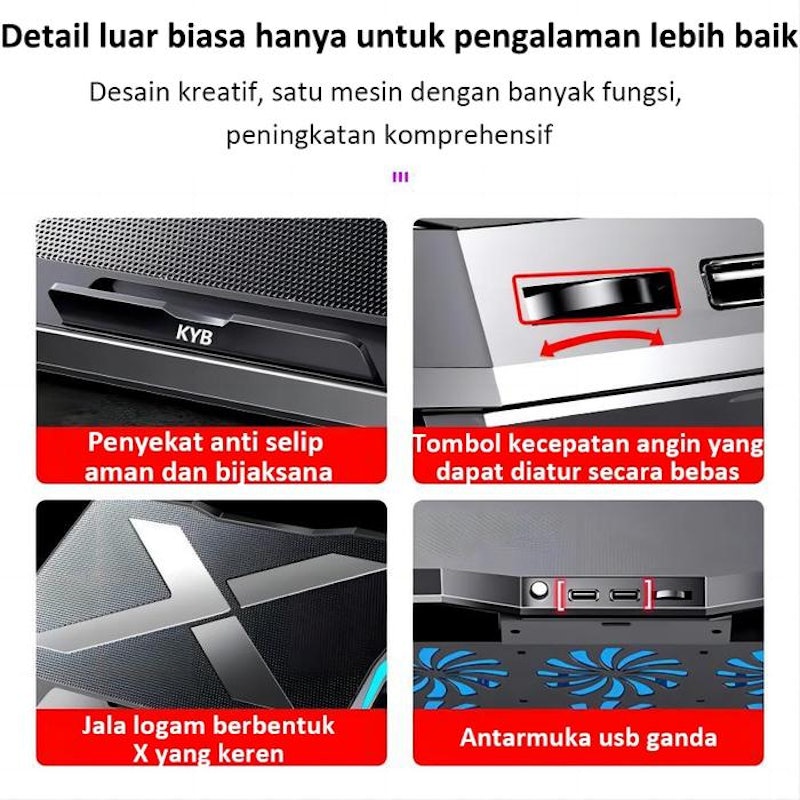 KYB Cooling Pad Laptop Gaming 3