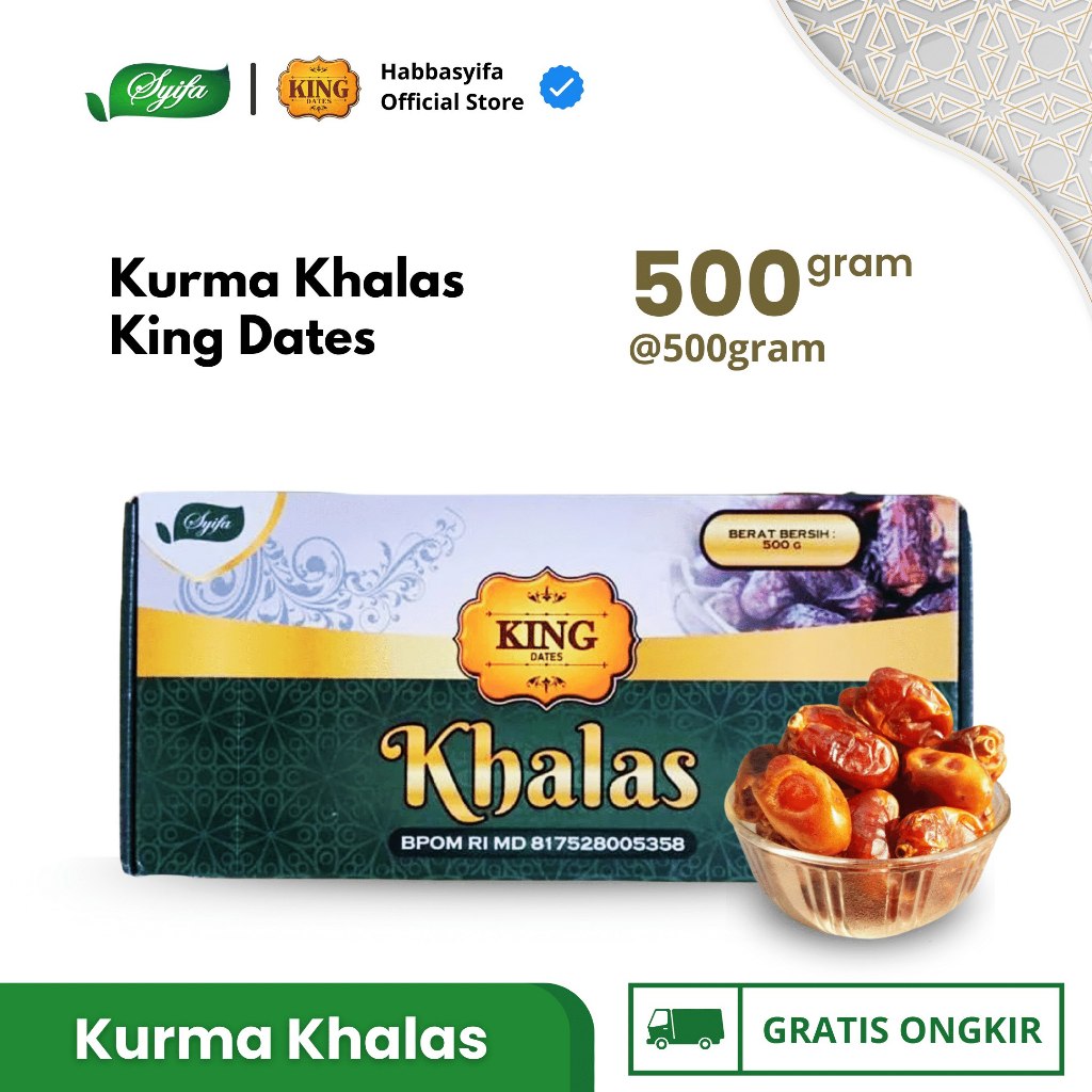 Syifa Herbal Alami King Dates Khalas 1 kg