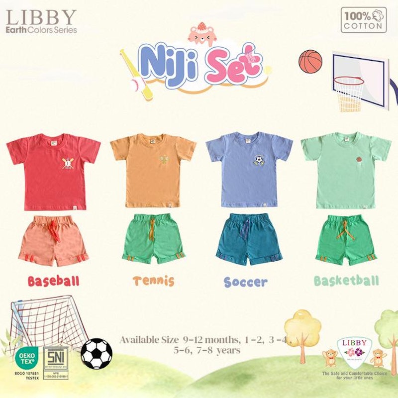 Libby Earth Setelan Anak Niji Set 2