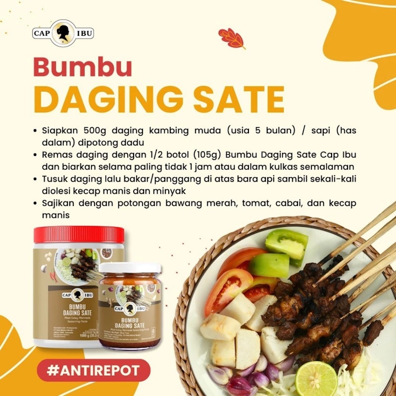 CAP IBU Bumbu Daging Sate 2