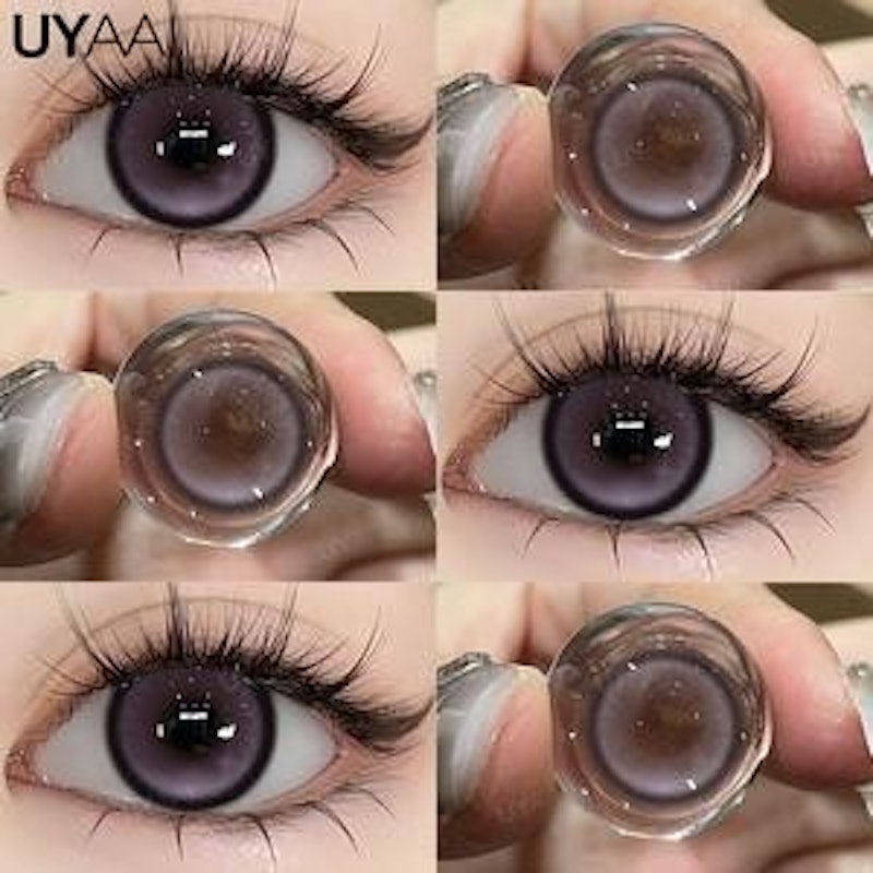 UYAAI Softlens Lensa Kontak Berwarna Sekali Pakai Purple 1