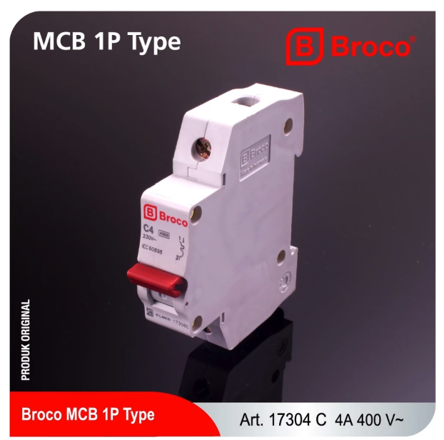 Broco Electrical MCB C 4A 2
