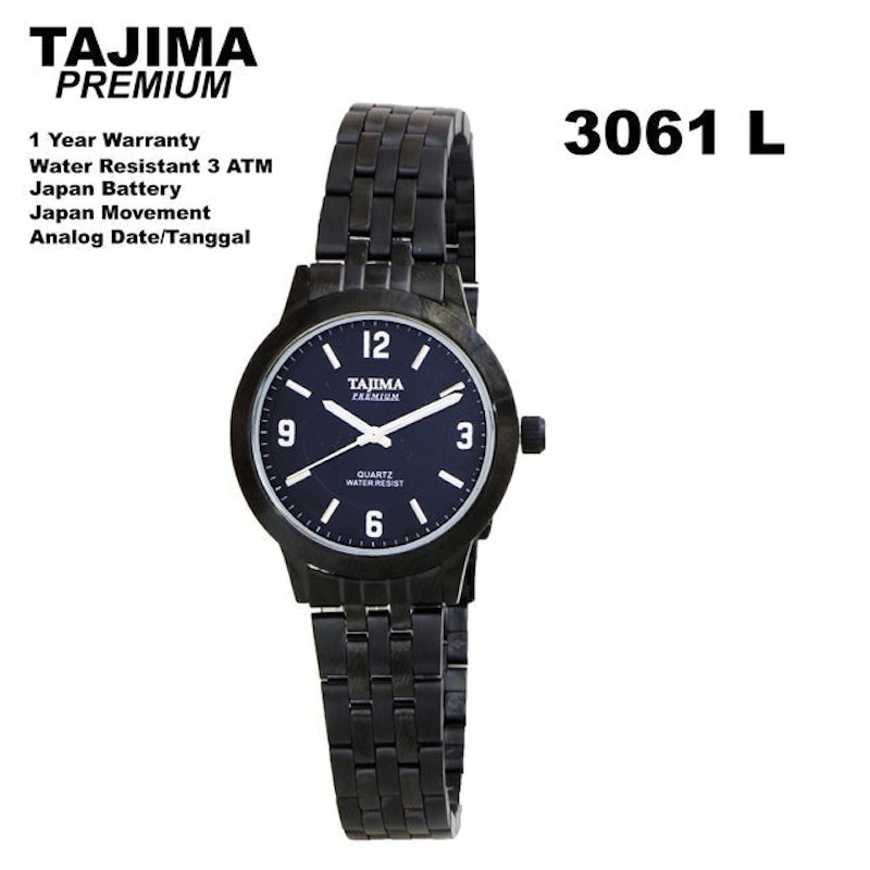 Jam Tangan Premium Wanita Black Band 2