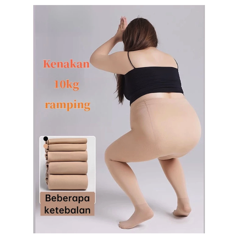 Goddess XL Plus Size Pantyhose Winter Translucent 2
