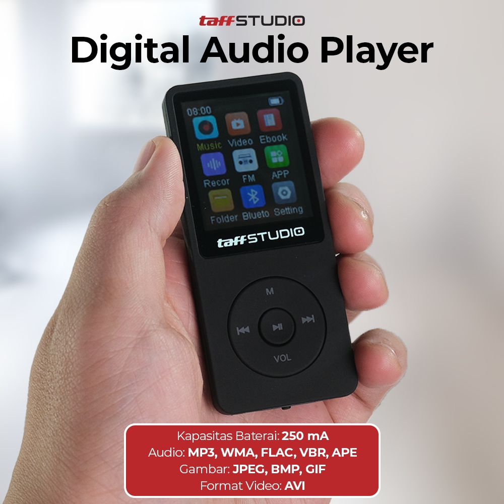  TaffSTUDIO MP3 Digital Audio Player ZY418