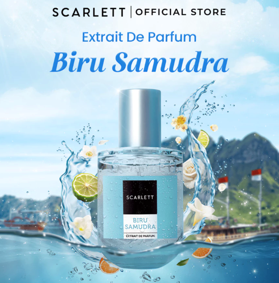Opto Lingkar Sejahtera Scarlett Whitening Extrait De Parfum Biru Samudra