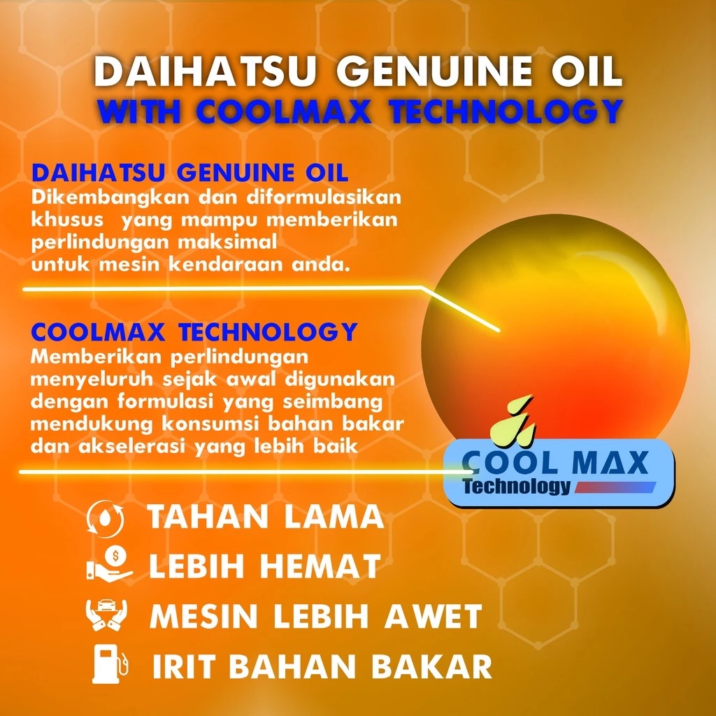 Pertamina Lubricant Daihatsu Genuine Oil 10W-40 API SN Synthetic