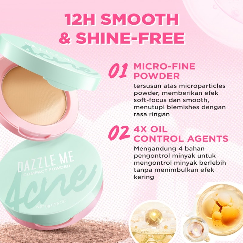 Acne Armor Flawless Flex Compact Powder W01 Light Ivory 4