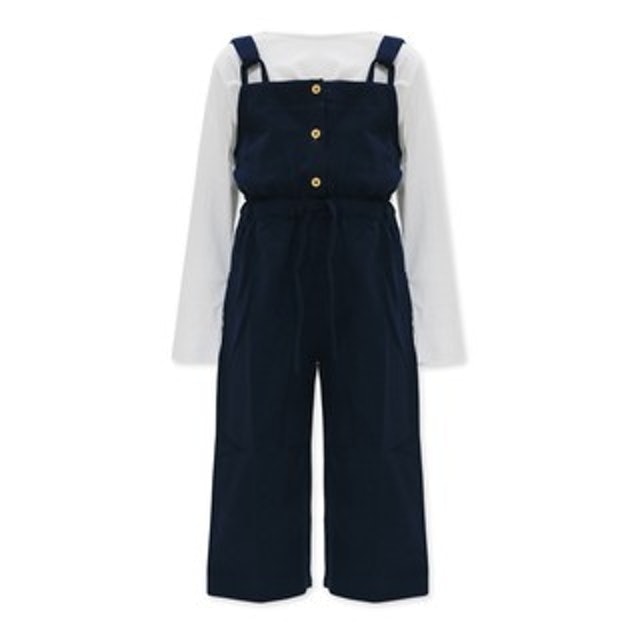 Baju Perempuan Jumpsuit Polos Navy