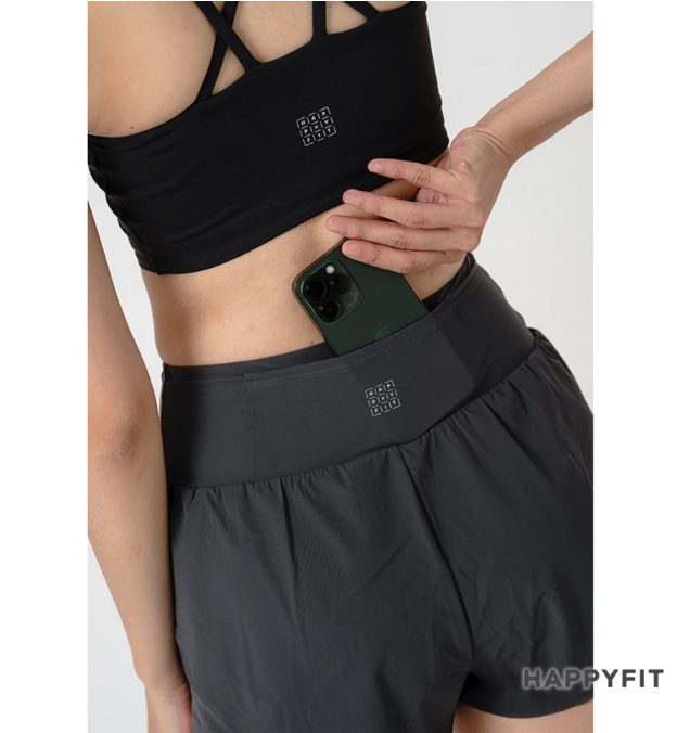HappyFit Windproof Short Pants High Waist 2