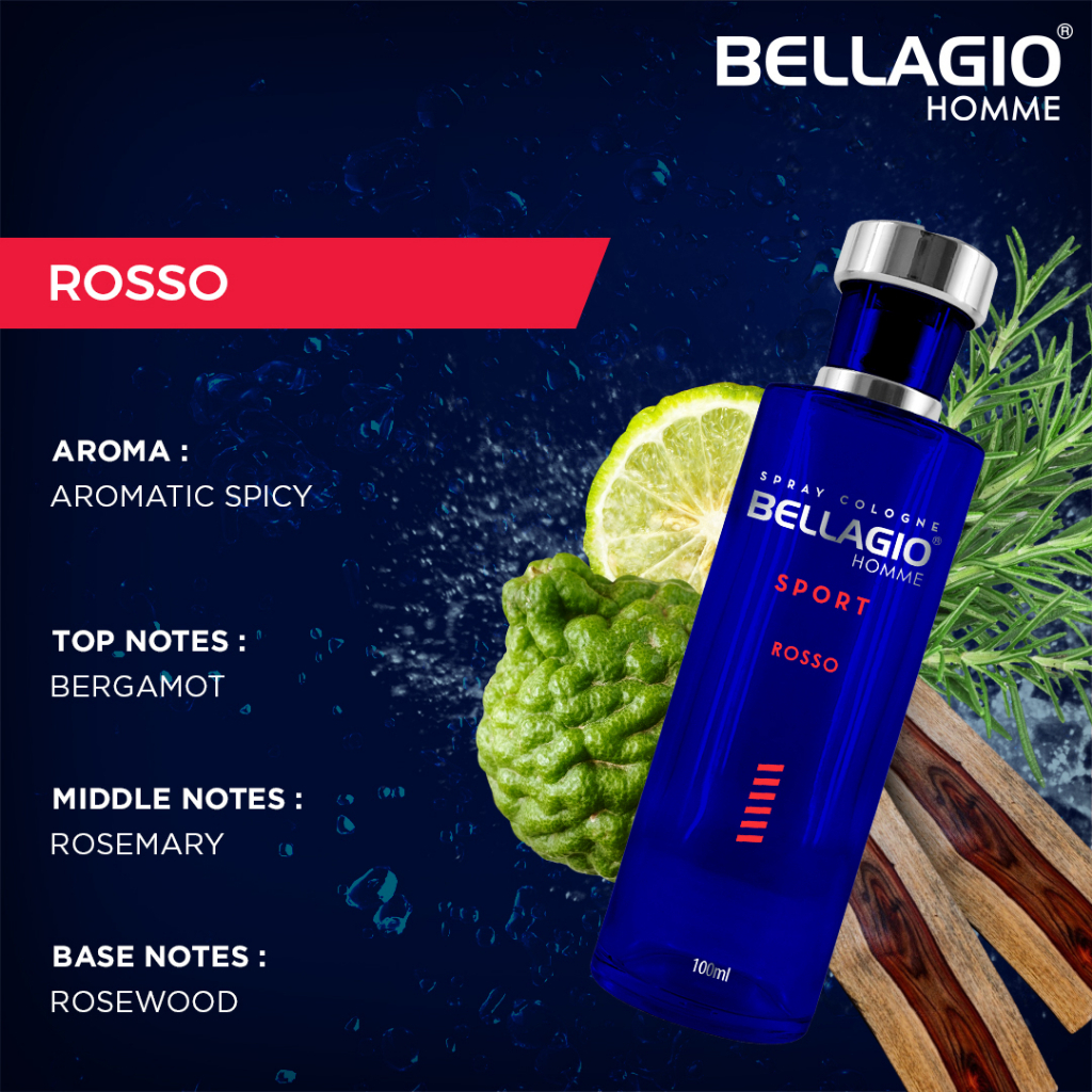 Bellagio SPORT Cologne Red - ROSSO 4