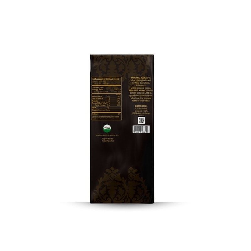 Minang Kakao 100% Dark Chocolate 4