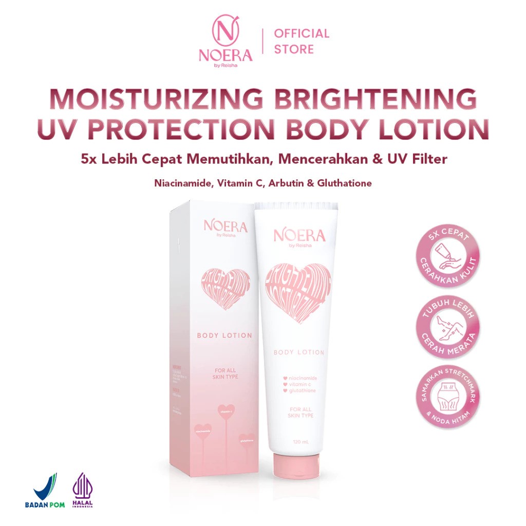 Rama Cipta Mandiri Noera Moisturizing Brightening Body Lotion With UV Filter
