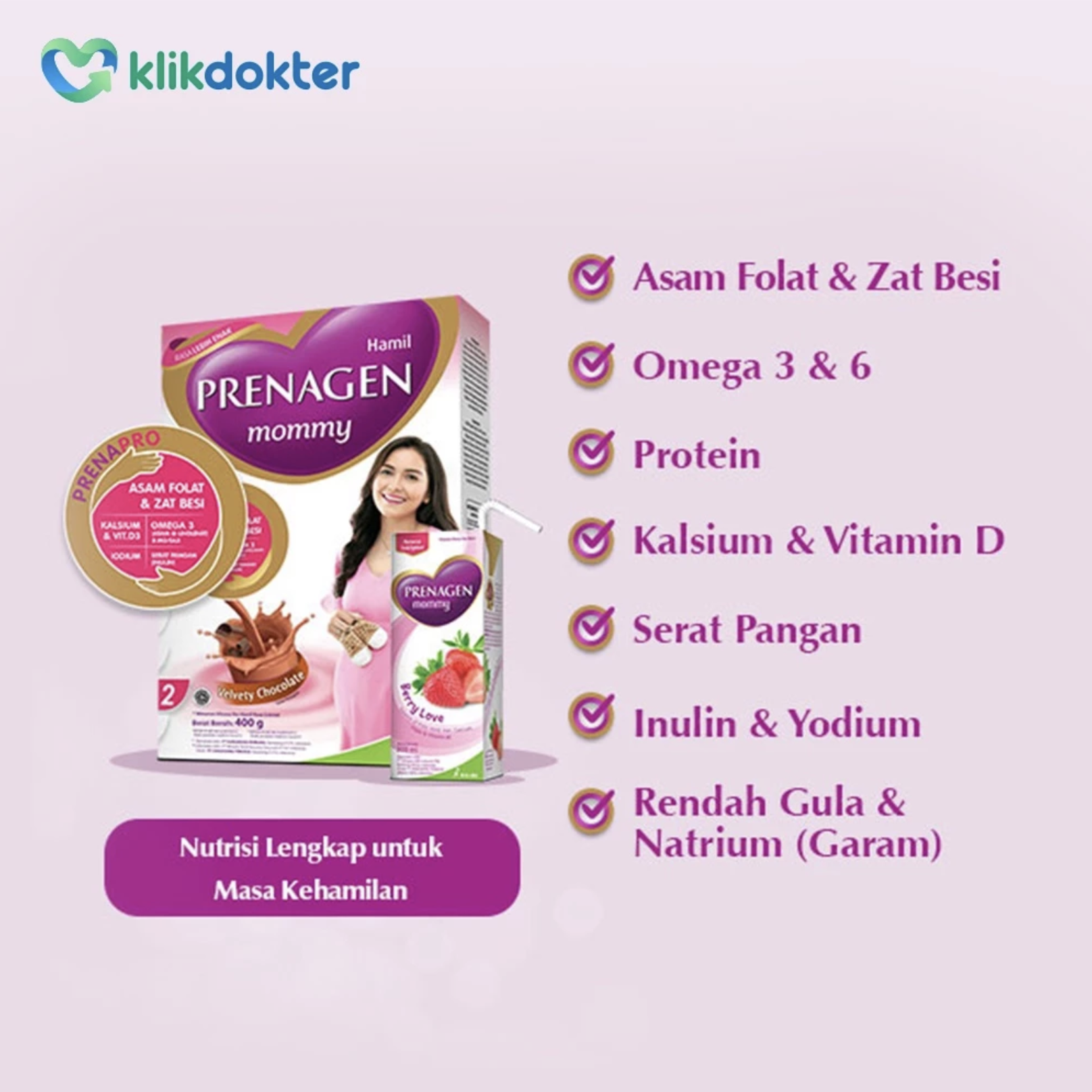 Kalbe Nutritionals Prenagen Mommy UHT Berry Love 