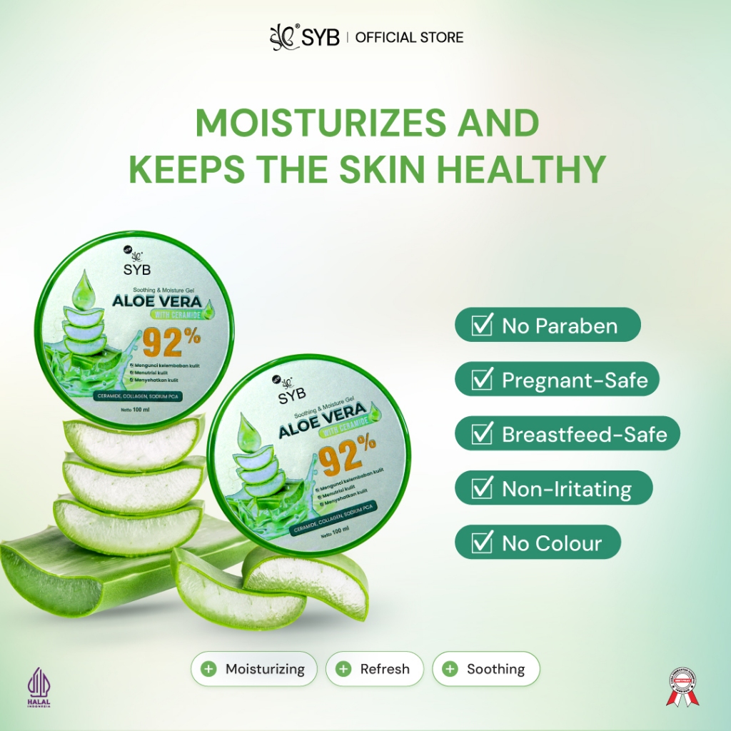 Alwinda Pratama Jaya SYB Soothing & Moisture Gel Aloe Vera 92%