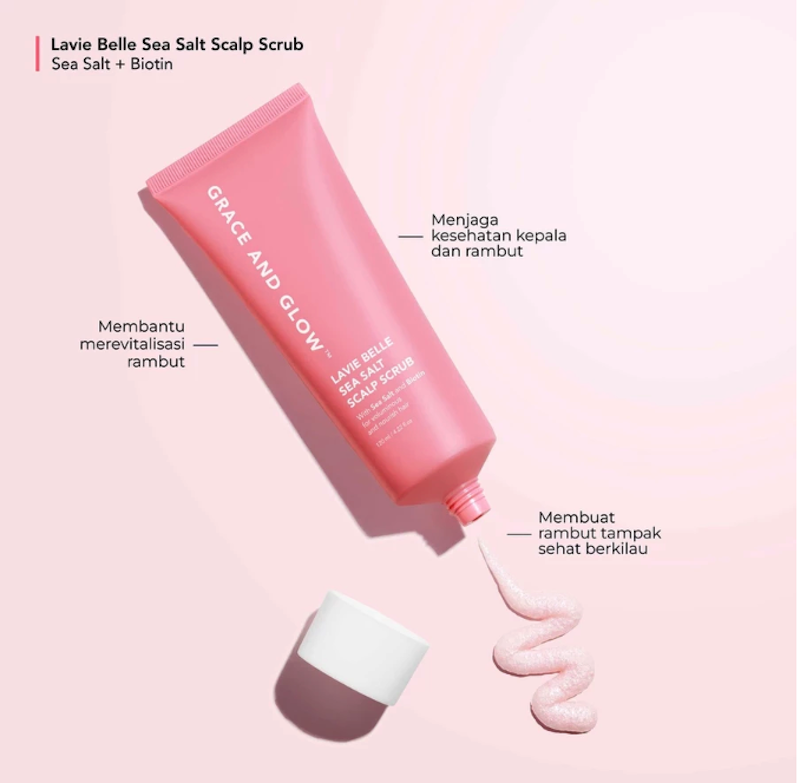 Grace and Glow Lavie Belle Sea Salt Hair Scalp Scrub 2
