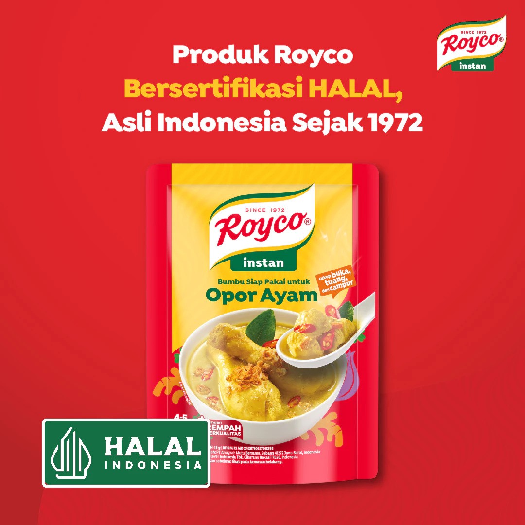 UNILEVER Indonesia Royco Bumbu Siap Pakai untuk Opor Ayam