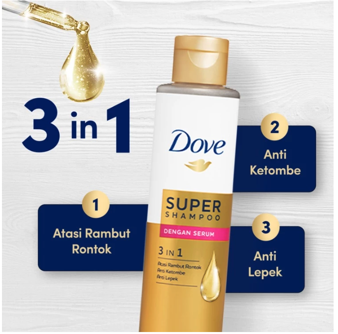 Dove 3 in 1 Super Shampoo