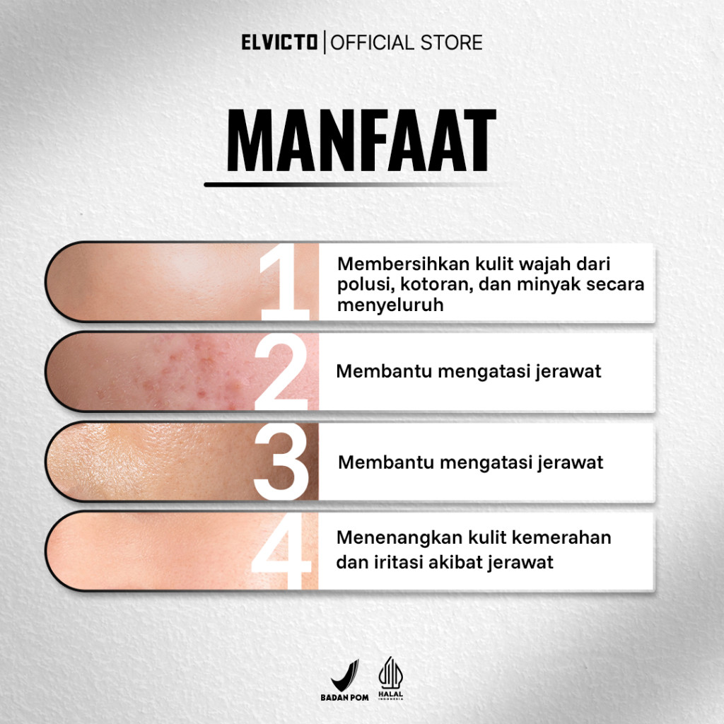 Indonesia Premium Goods Elvicto Anti Acne Face Wash