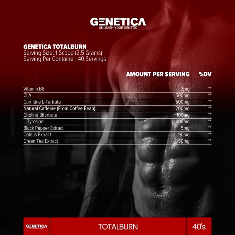 Genetica Fat Burner Total Burn 5