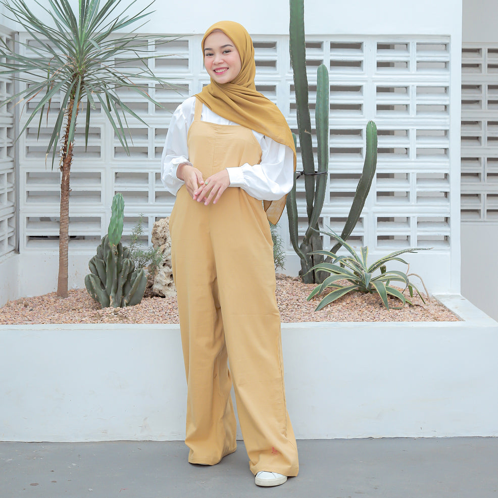 Lozy Lozy Hijab Lilac Linen Jumpsuit