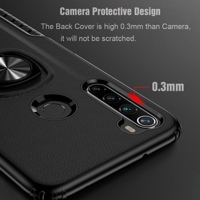  Xiaomi Redmi Note 8 Hard Case Ring Carbon Thunder