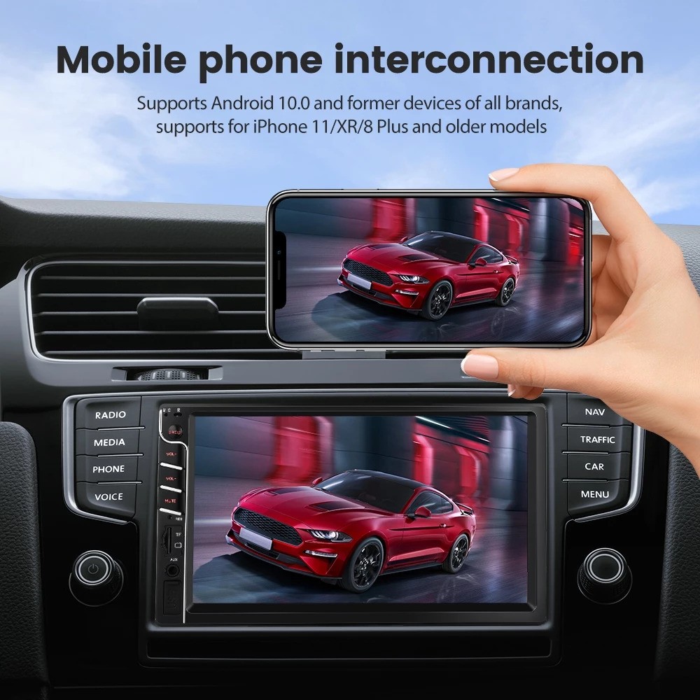  MOFOX Radio Mobil Double Din Universal 7 Inci 7033B