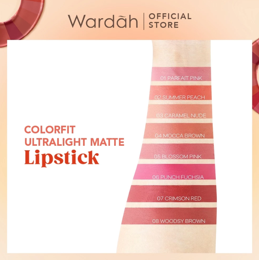 Paragon Technology and Innovation Wardah Colorfit Ultralight Matte Lipstick - 07 Crimson Red