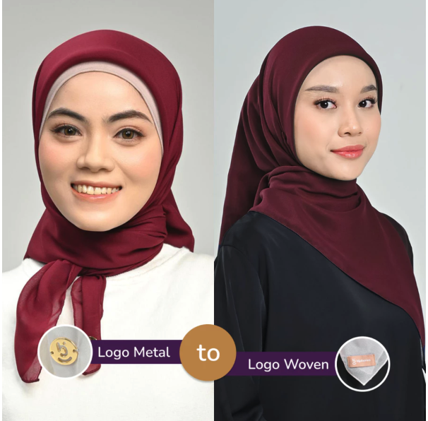 Hijaberies Ritel Lestari Hijaberies Nura Pollycotton Square