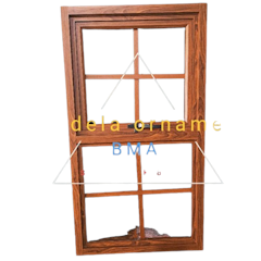 Jendela Aluminium Gandeng 100 cm x 55 cm
